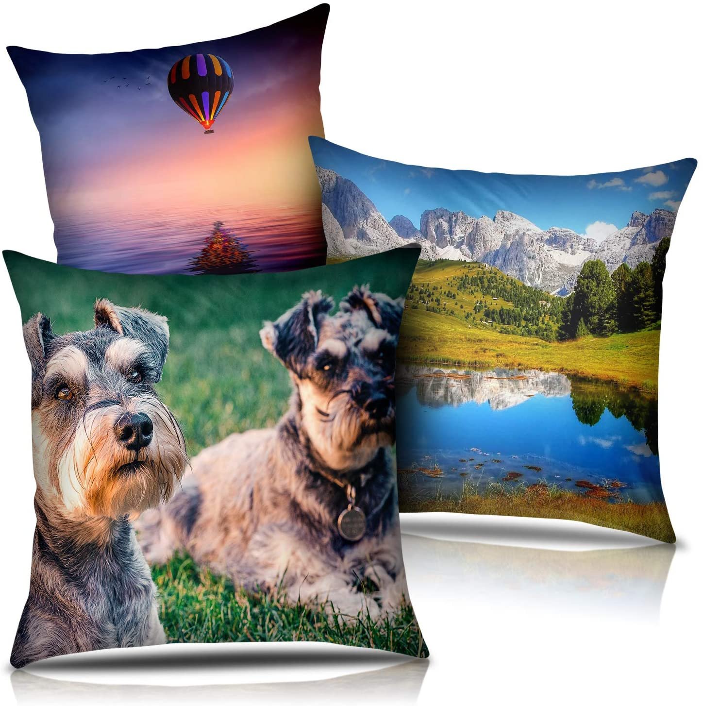 SAMAR Personalised Cushion Cover - Add Your Text, Picture, Design on Pillow 41x41cm, Machine washable and iron, One side print, Gift idea for Birthday, Wedding and Special Moments - Image 3